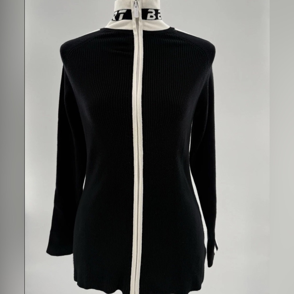 Bebe Sport Track Jacket Black Full Zip Women’s Size L